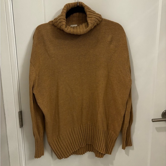 a new day Sweaters - A new day tan turtleneck sweater. Tight knit. Perfect for work! Size medium